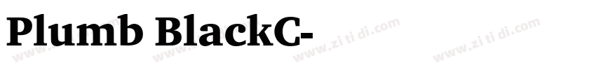 Plumb BlackC字体转换